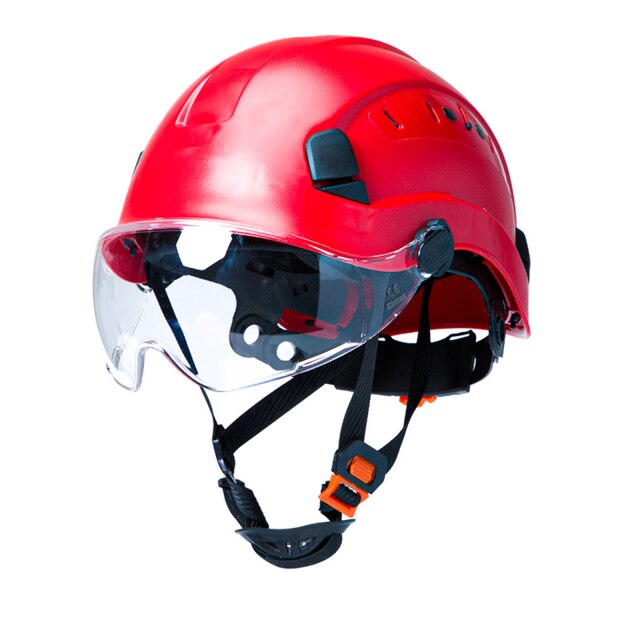 Adjustable Rock Climbing Helmet with Protective Goggles