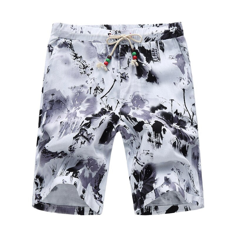 Men's Casual  Bermuda Shorts New for 2022/23 with Stylish Floral Print. Loose Fit With Drawstring. Ideal Casual/Holiday Ware