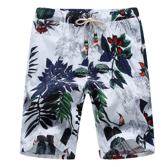 Men's Casual  Bermuda Shorts New for 2022/23 with Stylish Floral Print. Loose Fit With Drawstring. Ideal Casual/Holiday Ware