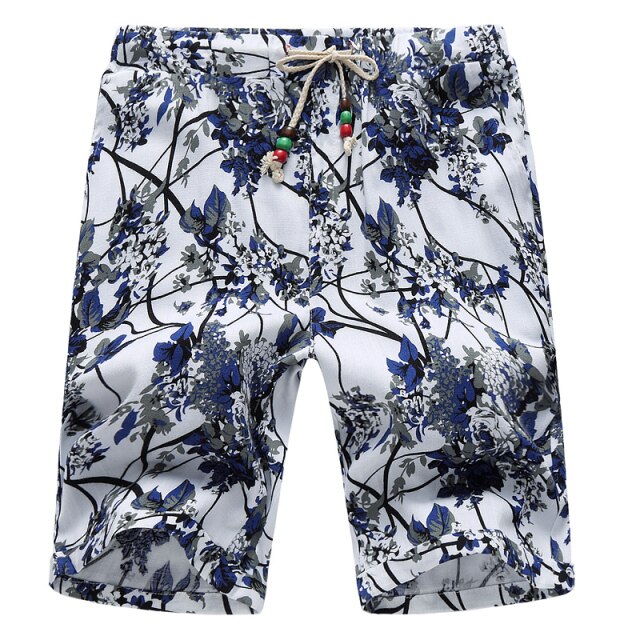 Men's Casual  Bermuda Shorts New for 2022/23 with Stylish Floral Print. Loose Fit With Drawstring. Ideal Casual/Holiday Ware