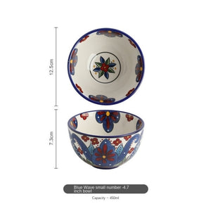 Bohemian Beautifully Hand-Painted Ceramic Tableware Individual Bowls