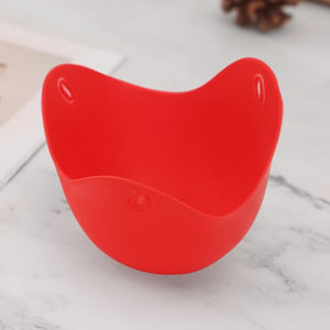 Trendy Eco- Friendly Silicone Egg Poacher available in Green Red Orange or Blue