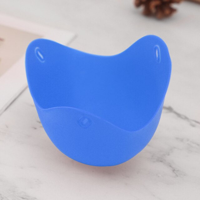 Trendy Eco- Friendly Silicone Egg Poacher available in Green Red Orange or Blue