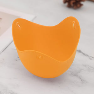 Trendy Eco- Friendly Silicone Egg Poacher available in Green Red Orange or Blue