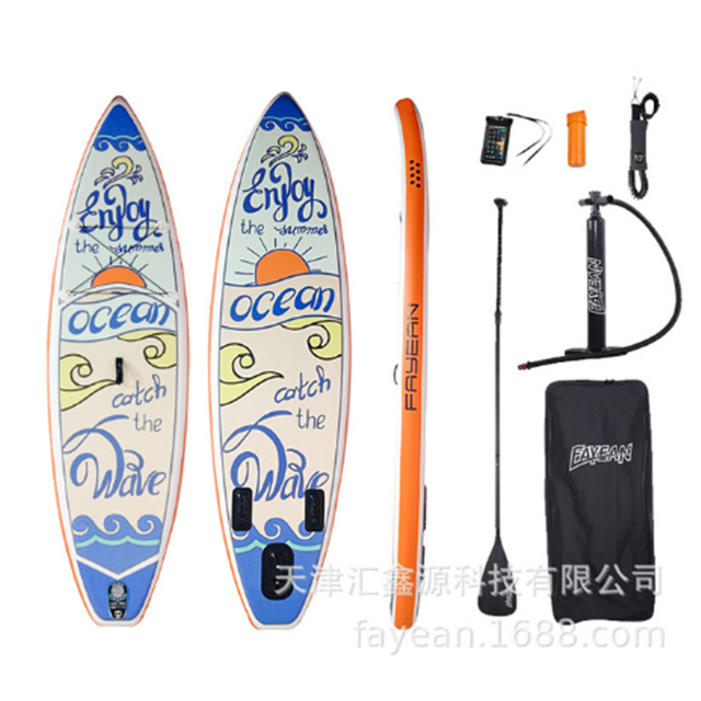 Surf SUP Board Inflatable Stand Up Paddle Board SUP Dimensions 10.5 feet x 33 inches x 6 inches includes Pump Paddle Backpack Coil Leash Waterproof Case