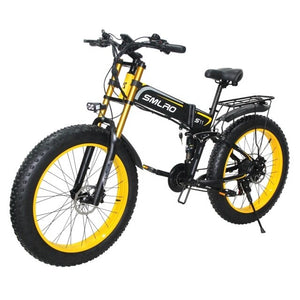 FREE VAT 48V 1000W 14Ah Samsung Lithium Battery Electric Bicycle 26 Inch 4.0 Fat Tire Folding Snow Bike Mountain Ebike 21 Speed