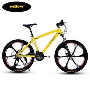 Mountain Bike Bicycle 21/24/27 Speed Double Disc Brake 26 Inch Male And Female Students One-Wheel Variable Speed Bicycle