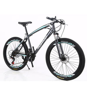 Mountain Bike 24/26 Inch High Carbon Steel Frame Double Disc Brake MTB