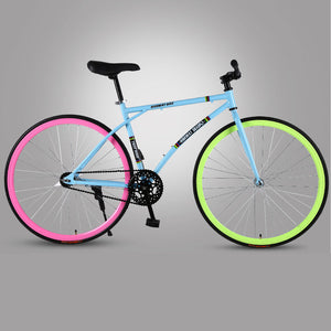 26 inch Road Bicycle Fixed Gear BIke Brake Fine Tire Lightweight Adult Track Single Speed Bicycle Adult student