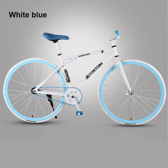 26 inch Road Bicycle Fixed Gear BIke Brake Fine Tire Lightweight Adult Track Single Speed Bicycle Adult student