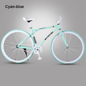 26 inch Road Bicycle Fixed Gear BIke Brake Fine Tire Lightweight Adult Track Single Speed Bicycle Adult student