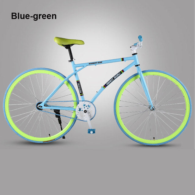 26 inch Road Bicycle Fixed Gear BIke Brake Fine Tire Lightweight Adult Track Single Speed Bicycle Adult student