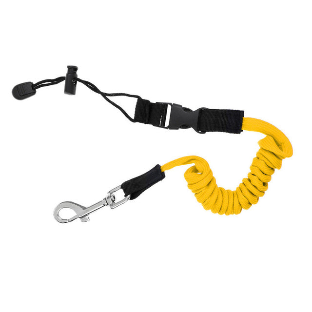 Elastic Coiled Cord Lanyard SUP Paddle Leash for Kayak Canoe Rowing Boat