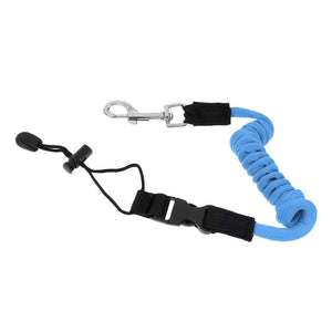 Elastic Coiled Cord Lanyard SUP Paddle Leash for Kayak Canoe Rowing Boat